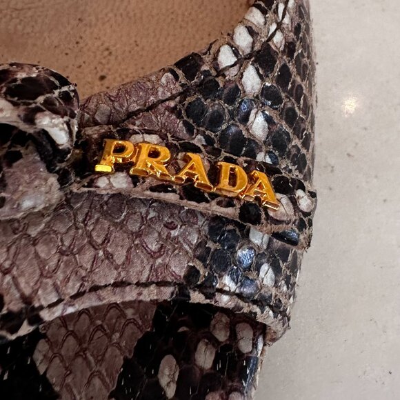 Prada Python wedge 8.5 | 38.5 - Picture 2 of 6